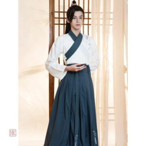 Vêtement traditionnel chinois, coupe fluide pour homme
