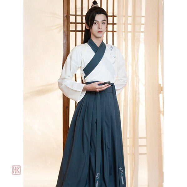 Vêtement traditionnel chinois, coupe fluide pour homme