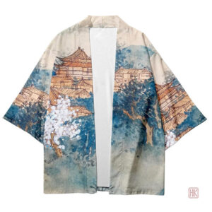 Veste kimono homme, style japonais élégant