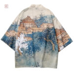 Haori homme, coupe courte, design moderne