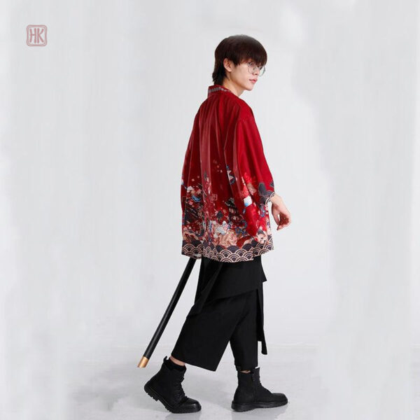 Veste kimono traditionnelle inspirée des samouraïs