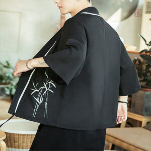 Veste kimono homme en style japonais, modèle Kyoto
