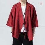 Kimono homme contemporain, design haori unique