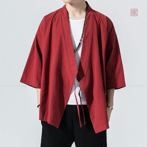 Kimono homme contemporain, design haori unique