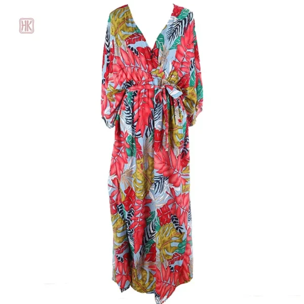 Kimono long avec motifs floraux pour toutes occasions