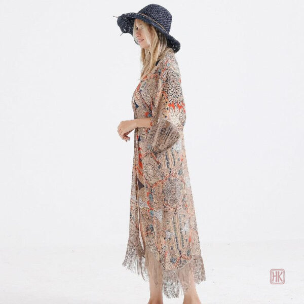 Kimono chic avec franges pour l'été