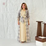 Kimono Abaya soirée 2 pièces élégant