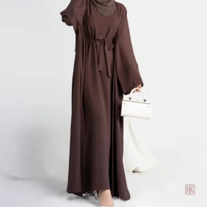 Abaya Kimono marron, style raffiné et confortable