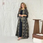 Abaya Kimono élégante et moderne en noir