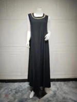 Kimono noir avec ceinture assortie