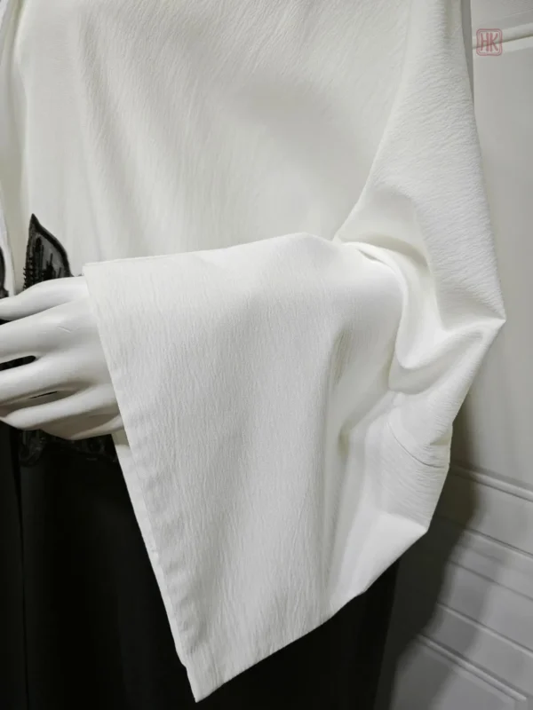 Abaya légère avec impression florale
