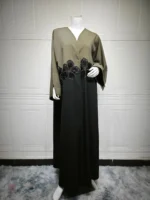Kimono long avec design à fleurs