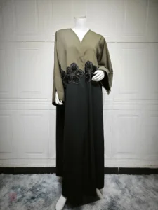 Kimono long avec design à fleurs