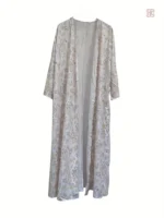 Abaya design floral, style moderne et chic