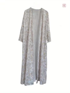 Abaya design floral, style moderne et chic