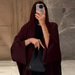 Abaya Kimono avec lacet élégant