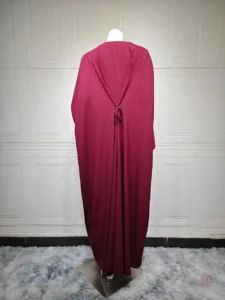 Abaya légère à lacet pour femme