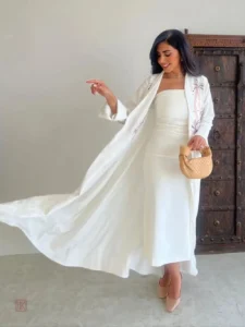 Abaya brodée, style chic et raffiné