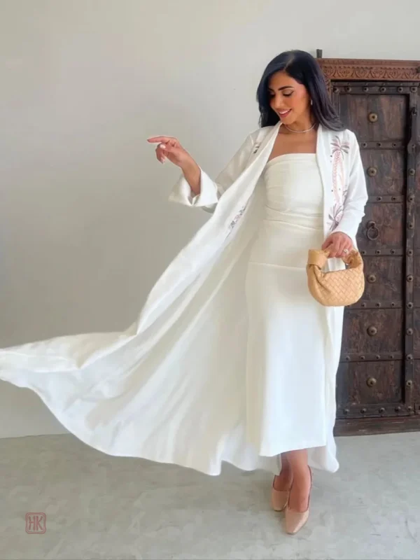 Abaya brodée, style chic et raffiné