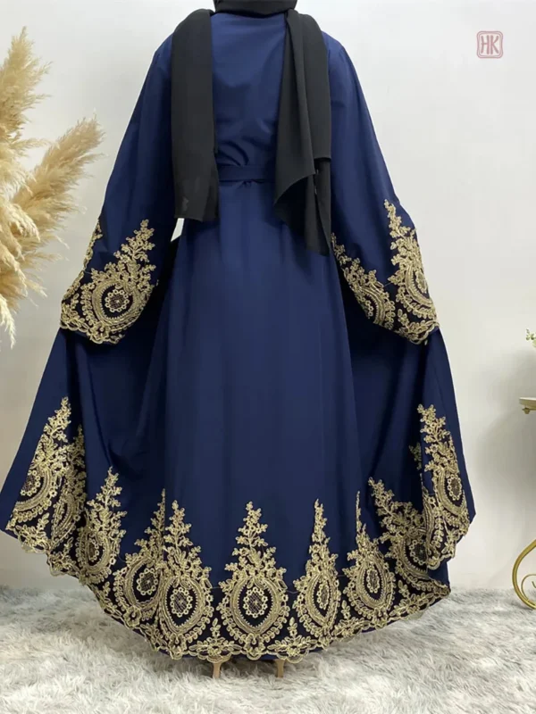 Abaya Kimono Élégante en Bleu