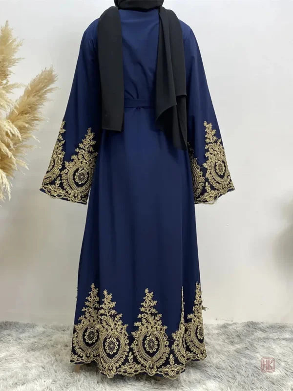 Abaya tendance en teinte bleue