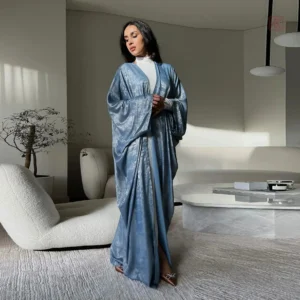 Kimono Abaya Maxi Bleu