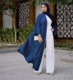 Kimono Abaya Bleu Roi élégant et stylé pour toutes occasions