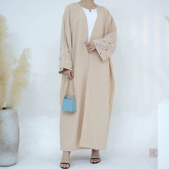 kimono-abaya-confortable-en-lin-1 Kimono Abaya en Lin Confortable