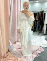 Kimono Abaya Cérémonie Minimaliste en style épuré
