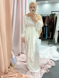 Kimono Abaya Cérémonie Minimaliste en style épuré