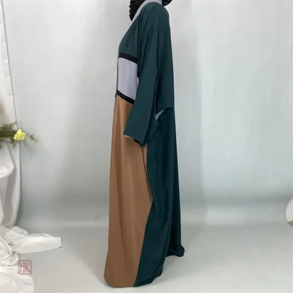 Abaya en patchwork, idéal pour un look tendance