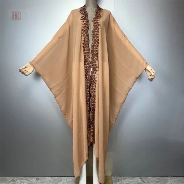 Abaya en mousseline élégante