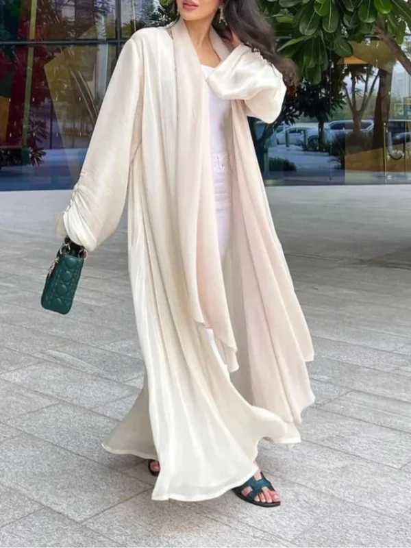 kimono-abaya-epure-1 Kimono Abaya Épuré en tissu léger et fluide