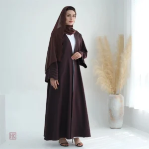 Abaya Kimono élégante en teinte mauve