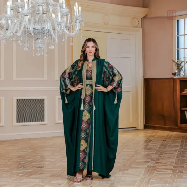Robe Abaya brodée pour occasions spéciales