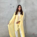 Kimono Abaya Jaune Chic élégant pour une tenue raffinée