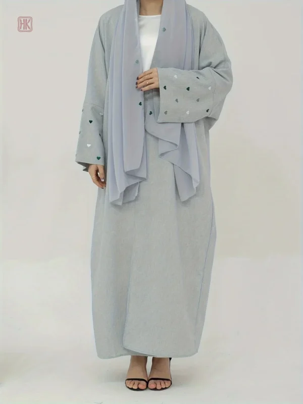 kimono-abaya-leger-en-lin-1 Kimono Abaya léger en lin pour un style élégant
