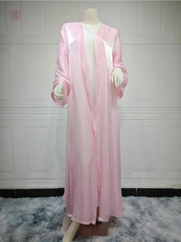 Kimono abaya rose, confort et élégance réunis dans un seul modèle