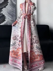 Abaya rose chic pour un look élégant