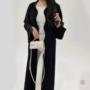 Abaya Kimono élégante avec broderies raffinées
