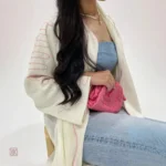 Kimono abaya avec détails de broderie délicate