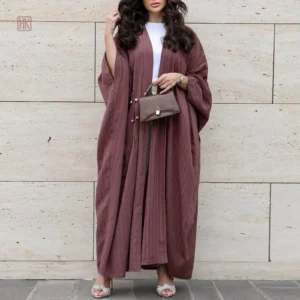 Abaya style kimono avec manches larges