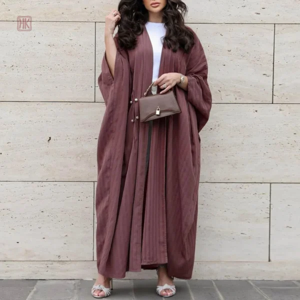 Abaya style kimono avec manches larges