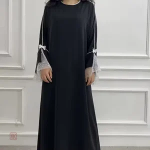 Kimono Abaya avec manches en dentelles élégantes