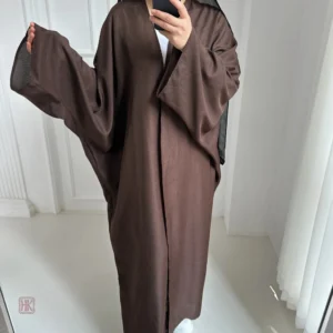 Kimono Abaya Marron Ample et Confortable