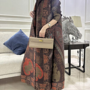 Abaya kimono marron, design sophistiqué et moderne