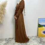 Kimono marron chic, parfait pour toutes occasions