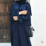 Abaya kimono navy blue pour un look chic