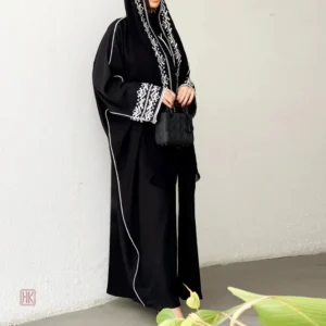 Abaya Kimono élégante en noir