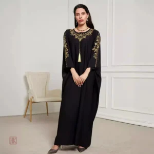 Abaya élégante en noir